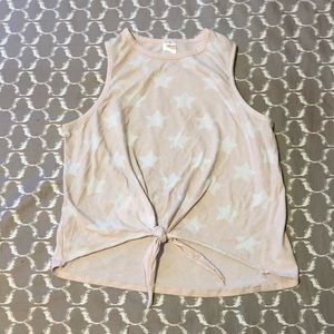 light pink with white stars tank top. super cute.